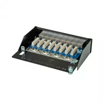 Wall Mount Patch Panel ROLINE Cat.5e 8 Ports STP Black