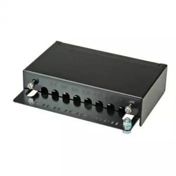 Wall Mount Patch Panel ROLINE Cat.5e 8 Ports STP Black