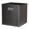 Wall-mounted rack ROLINE Pro 12U 19-inch, 600x600 mm, black, IP20, key lock