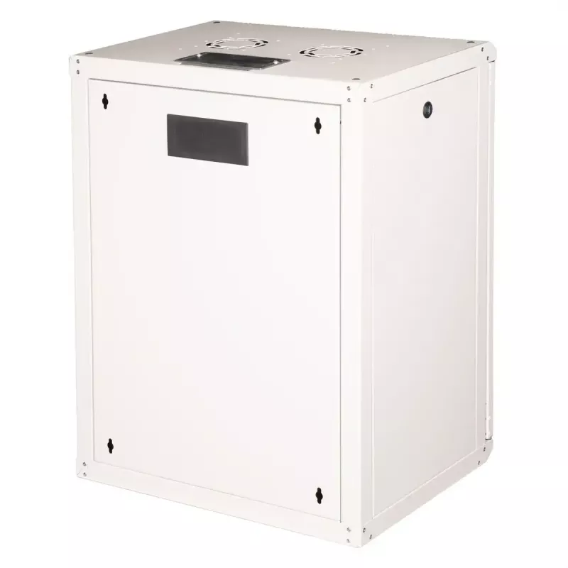 Wall-mounted 19 inch rack cabinet ROLINE Pro 16U 600x450 mm, grey, key lock, IP20