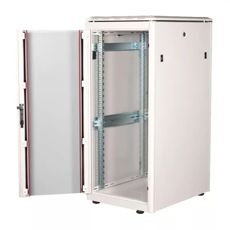 ROLINE 19-inch Network Cabinet Pro 26U, 600x800 mm WxD, glass door, grey, IP20, 600 kg capacity