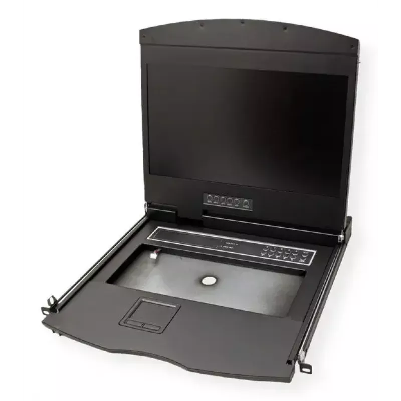 Rack console VALUE 26.99.0131 19 inch (48.3 cm) 1366x768 250 cd/m² German keyboard Black 1U