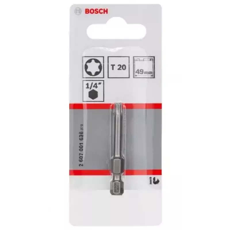 Screwdriver bit Bosch 2607001636 T20 extra hard 49 mm
