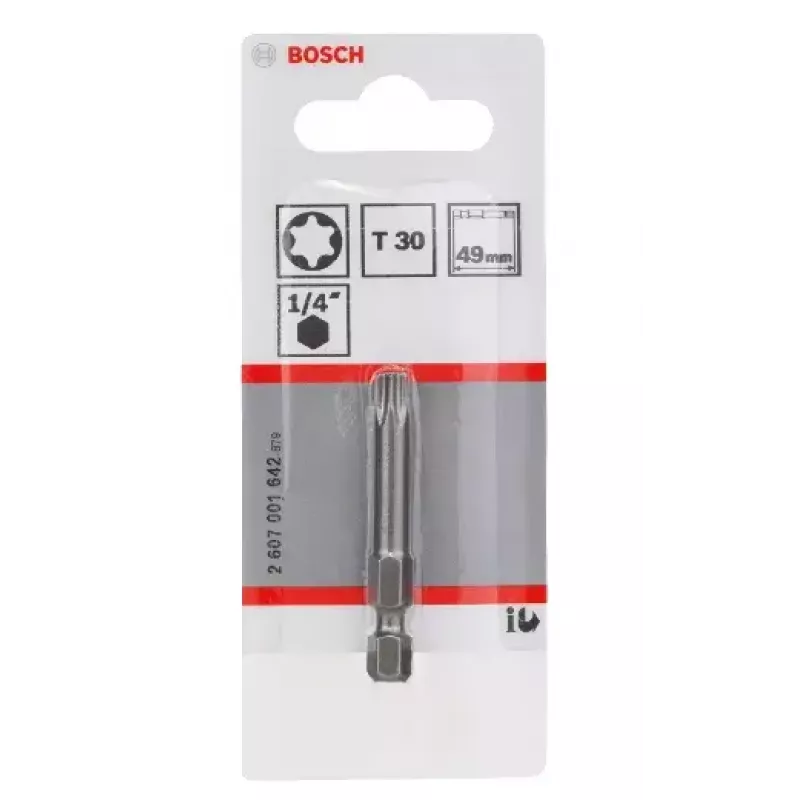 Screwdriver bit Bosch 2607001642 T30 extra hard 49mm