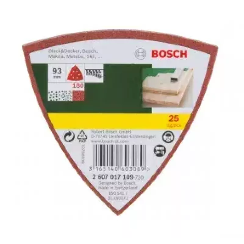 Bosch 2607017109 25 pc(s) Sanding sheet