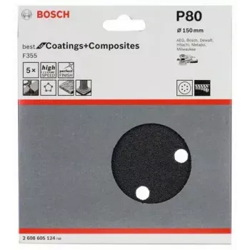 Sanding Sheet Bosch F355 5 pcs