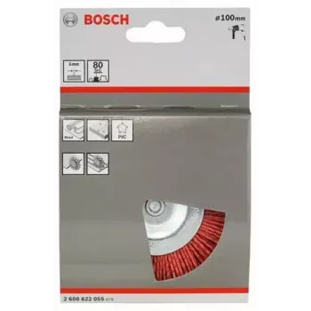 Wire wheel Bosch 2 608 622 055 10 cm diameter 6 mm shank