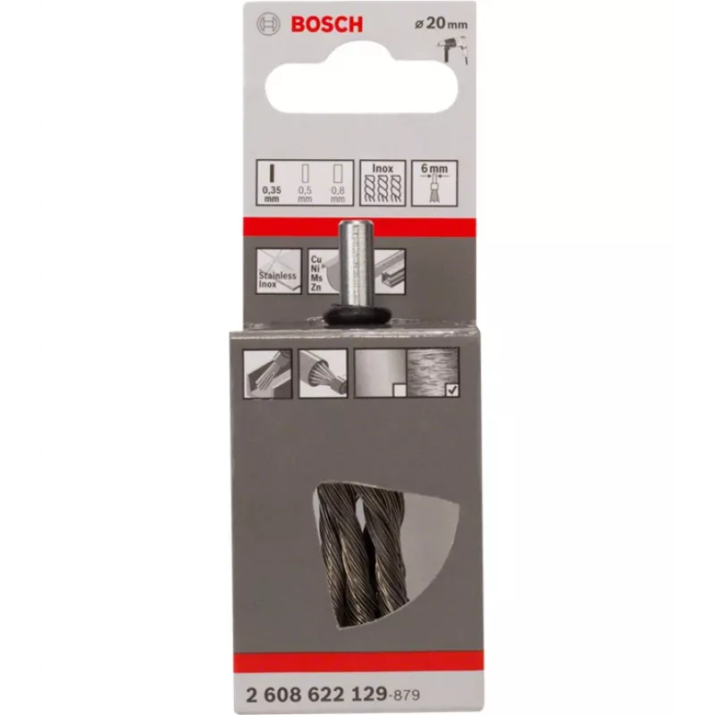 Wire brush Bosch 2608622129 Diameter 1.9 cm