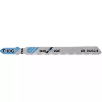 Jigsaw blade Bosch T 118 G Basic for Metal High-Speed Steel HSS