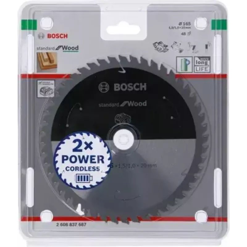 Bosch STANDARD FOR WOOD circular saw blade 16.5 cm 1 pc(s)