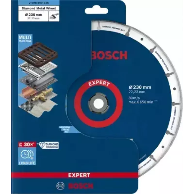 Bosch 2 608 900 536 rotary tool grinding/sanding supply Cast iron, Metal, Plastic, Stainless steel, Steel Cut-off disc