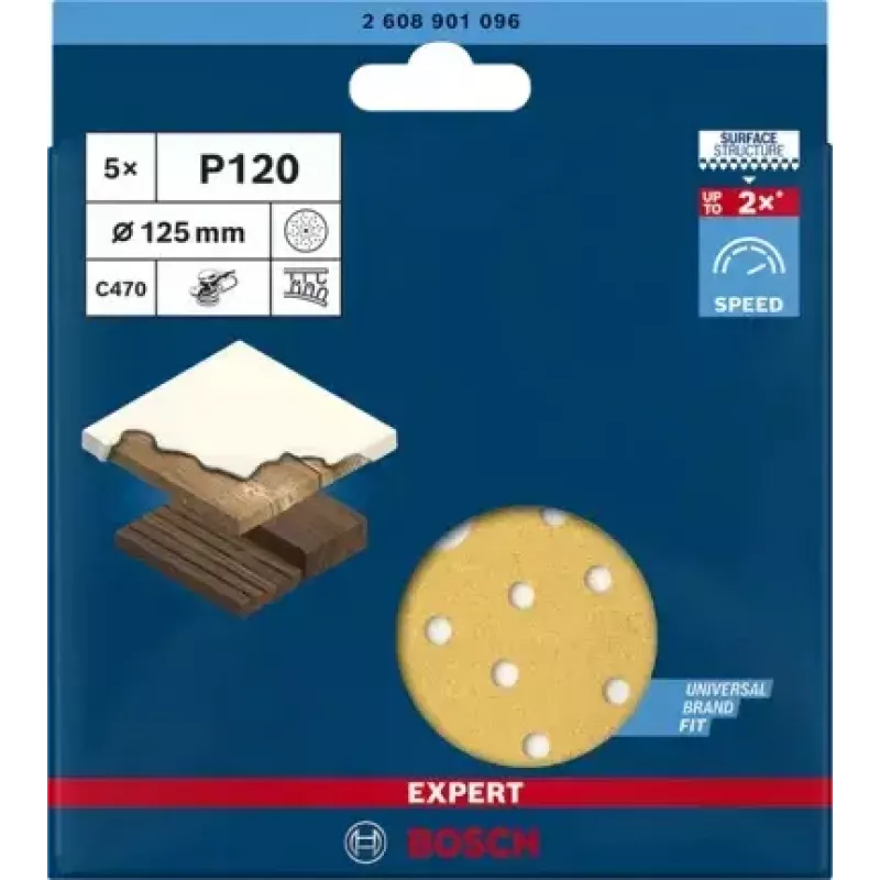 Bosch 2 608 901 096 rotary tool grinding/sanding supply Wood Sanding sheet
