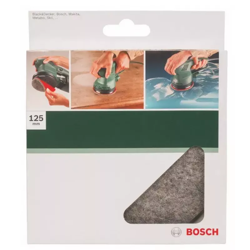Bosch 2 609 256 054 felt polishing disc, 125 mm