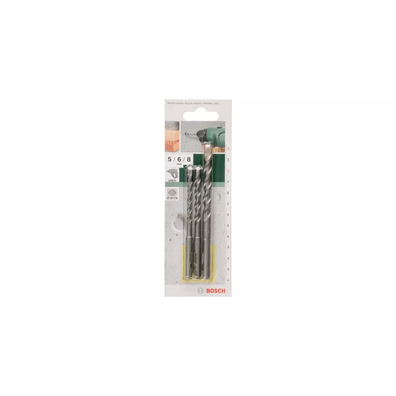 Bosch 3-piece Concrete Drill Bit Set SDS-Quick