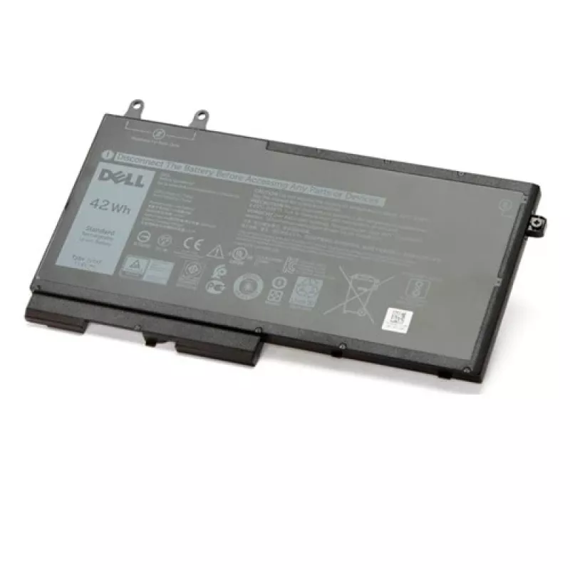 Battery Dell 42Wh 3-cell Lithium Ion 27W58 — replacement laptop battery, 42Wh, 3-cell