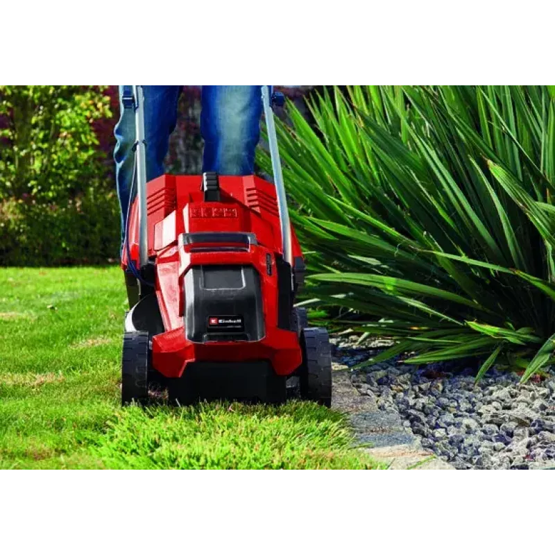 Walk behind lawn mower Einhell GE-CM 18/32 Li-Solo Battery Black Red