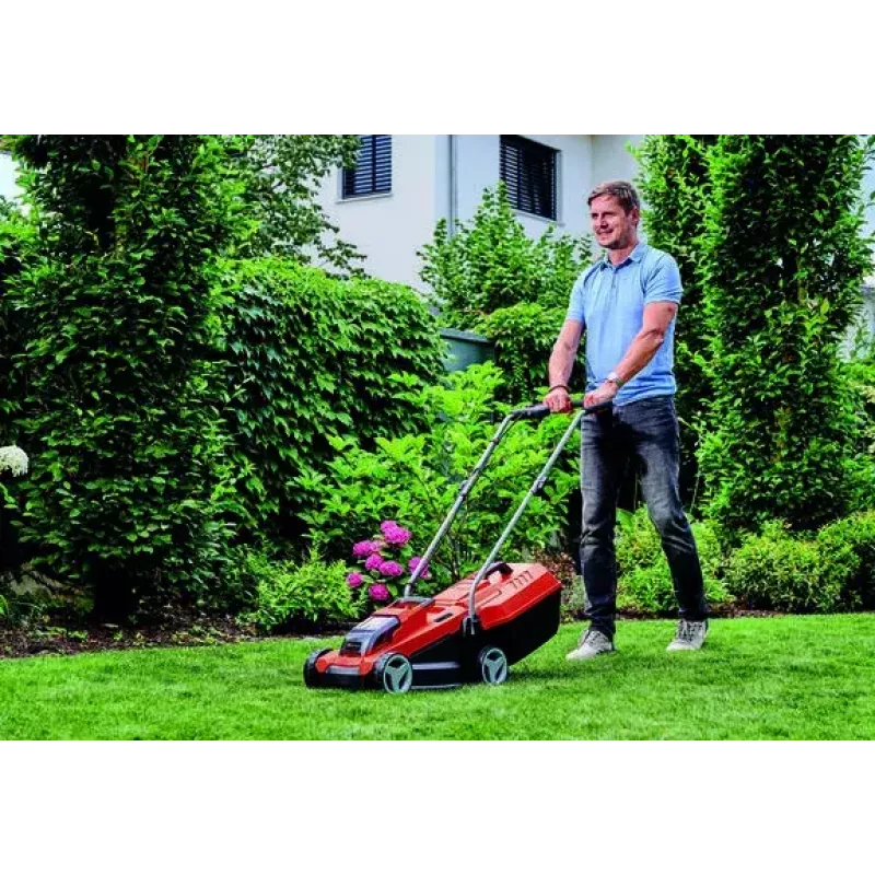 Walk behind lawn mower Einhell GE-CM 18/32 Li-Solo Battery Black Red