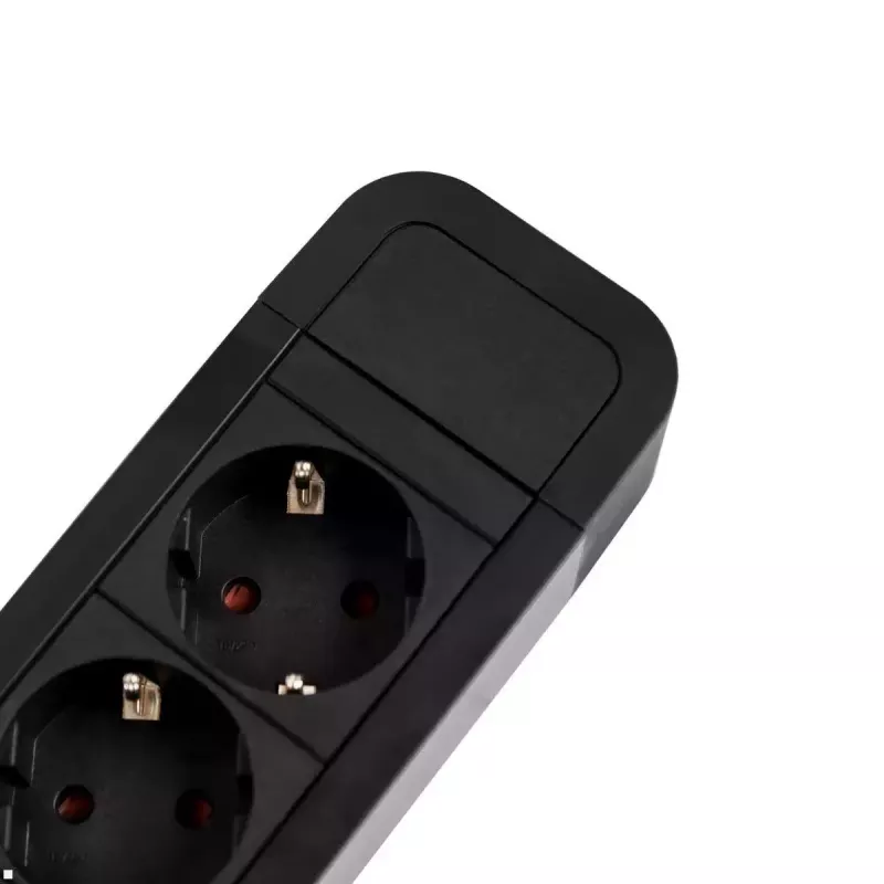 Power Extension Bachmann PRIMO 2 2m 6 AC Outlets Indoor Black