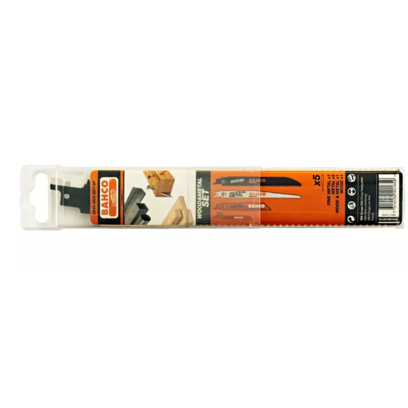 Hacksaw Blade Bahco 3940-MIX-SET-5P