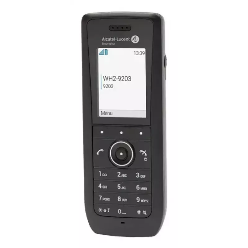 IP mobile phone ALCATEL 8158s — wireless handset, 2 inch LCD 230×320, Wi‑Fi a/b/g/n/ac, codecs G.711/G.729/OPUS, black