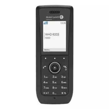 IP mobile phone ALCATEL 8158s — wireless handset, 2 inch LCD 230×320, Wi‑Fi a/b/g/n/ac, codecs G.711/G.729/OPUS, black