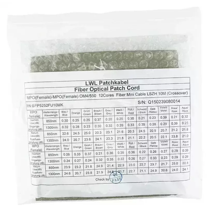 Fibre optic cable BlueOptics 3HE13592AA-BO 3 m MPO/UPC OM4