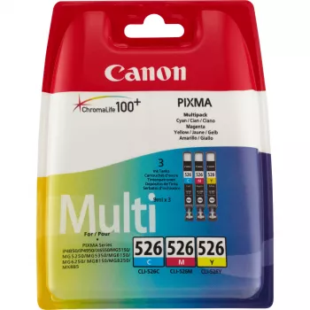 Ink Cartridge Canon CLI-526 C/M/Y 3 pcs Pigment-based Cyan Magenta Yellow