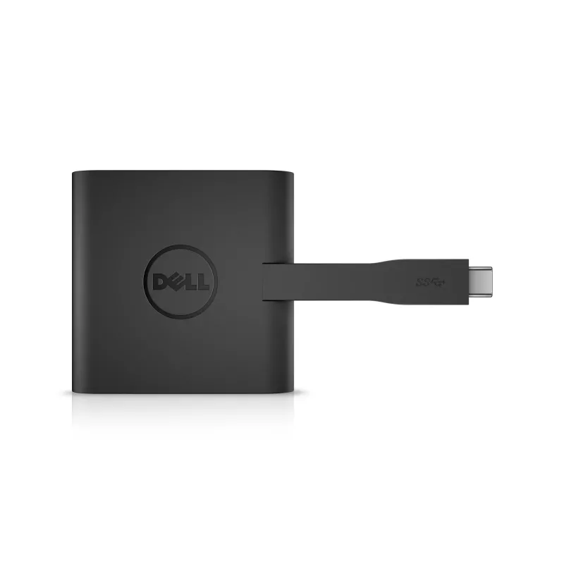 USB-C Hub DELL USB-C - HDMI / VGA / Ethernet / USB 3.0 Black