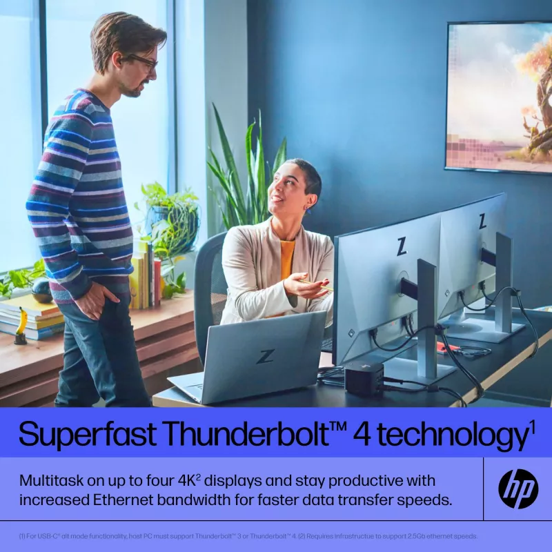 HP Thunderbolt Dock 120W G4 Wired Docking Station Black