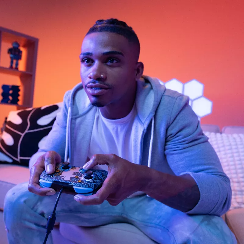 PDP Nintendo Switch Sheikah Shoot REMATCH GLOW Controller, Gamepad, Nintendo Switch, Nintendo Switch Lite, Nintendo Switch OLED, D-pad, Home button, Analogue / Digital, Wired, USB
