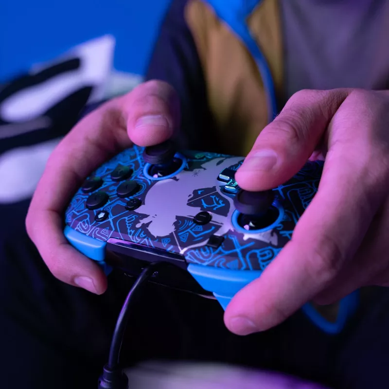 PDP Nintendo Switch Sheikah Shoot REMATCH GLOW Controller, Gamepad, Nintendo Switch, Nintendo Switch Lite, Nintendo Switch OLED, D-pad, Home button, Analogue / Digital, Wired, USB