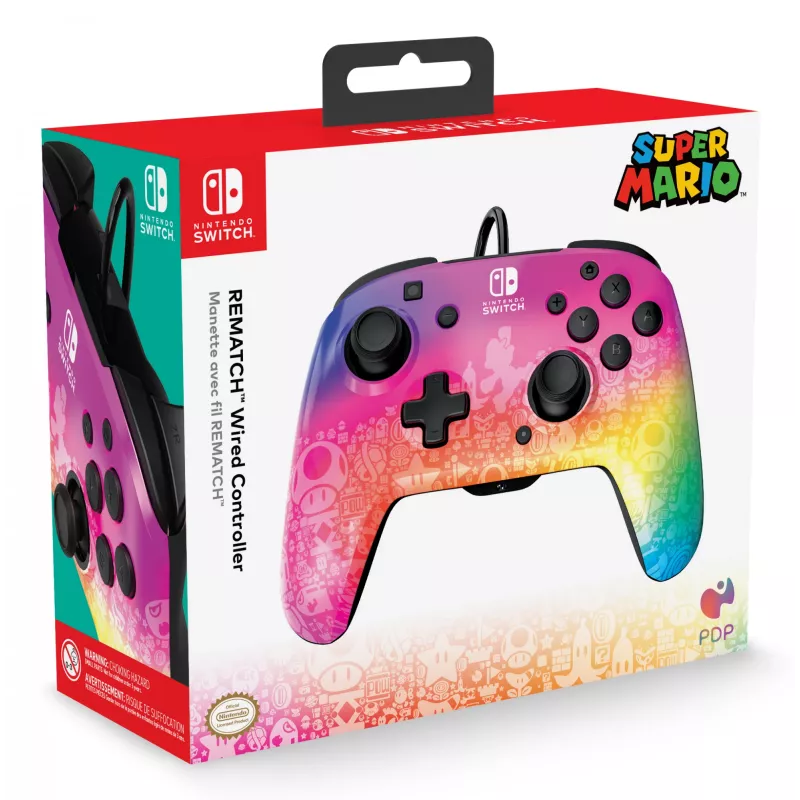 PDP REMATCH Wired Controller: Star Spectrum for Nintendo Switch, Nintendo Switch - OLED Model
