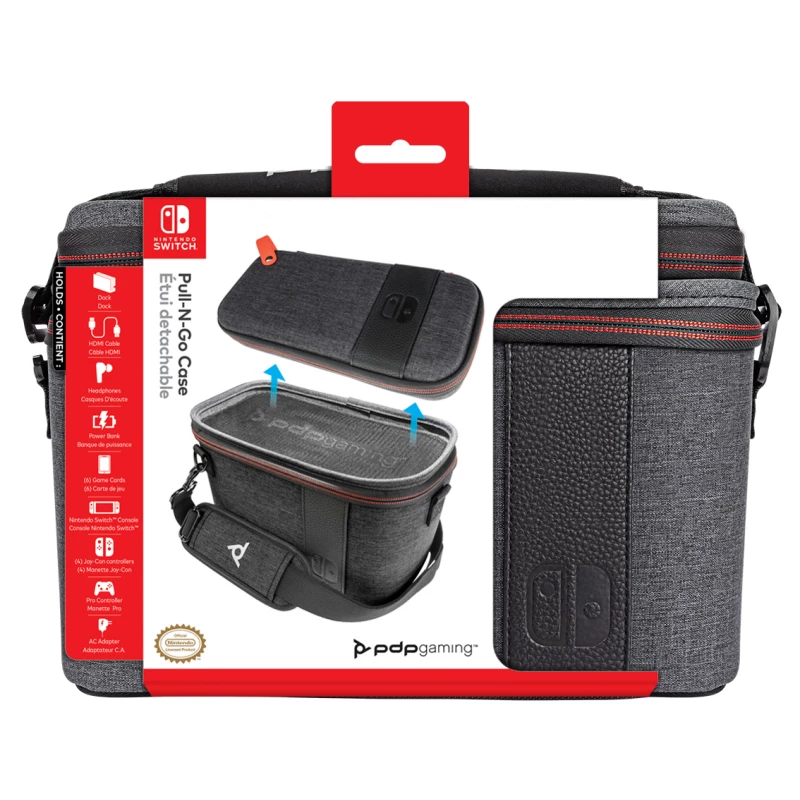 PDP 500-141-EU portable game console case Hardshell case Nintendo Grey