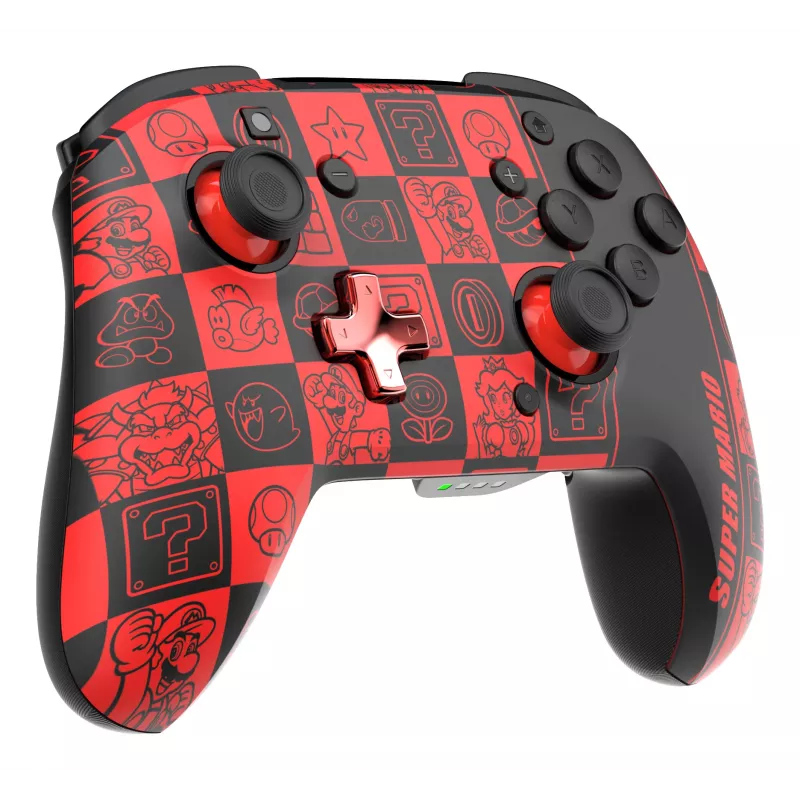 PDP REMATCH GLOW Black, Green, Red Gamepad Analogue / Digital Nintendo Switch, Nintendo Switch OLED