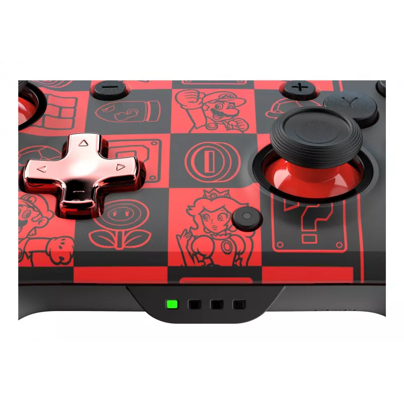 PDP REMATCH GLOW Black, Green, Red Gamepad Analogue / Digital Nintendo Switch, Nintendo Switch OLED