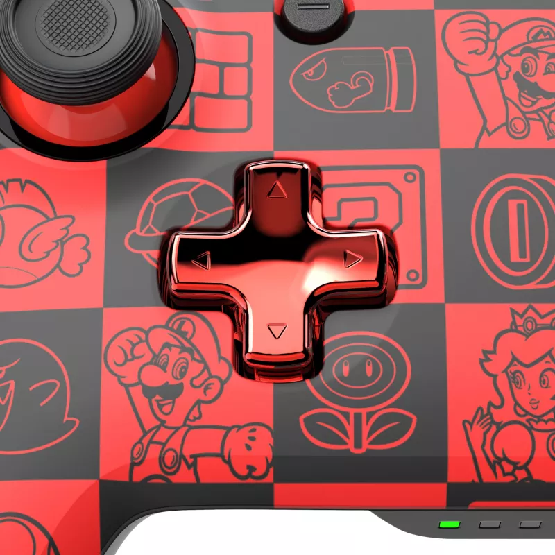 PDP REMATCH GLOW Black, Green, Red Gamepad Analogue / Digital Nintendo Switch, Nintendo Switch OLED