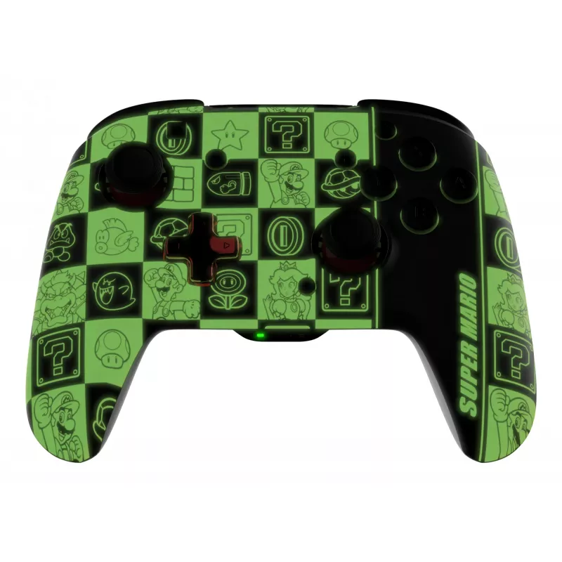 PDP REMATCH GLOW Black, Green, Red Gamepad Analogue / Digital Nintendo Switch, Nintendo Switch OLED