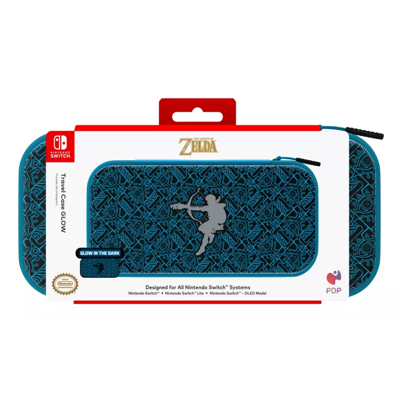 PDP Travel Case GLOW: Sheikah Shoot, For Nintendo Switch, Nintendo Switch Lite, Nintendo Switch - OLED Model
