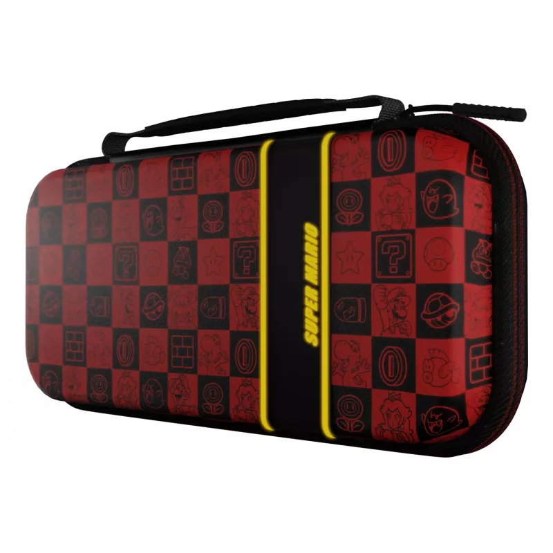 PDP Travel Case Plus GLOW: Super Icon, For Nintendo Switch, Nintendo Switch Lite, Nintendo Switch - OLED Model