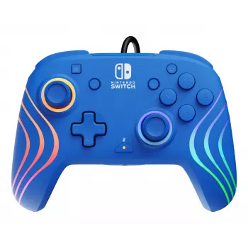 PDP Afterglow Wave Blue USB Gamepad Analogue / Digital Nintendo Switch, Nintendo Switch OLED