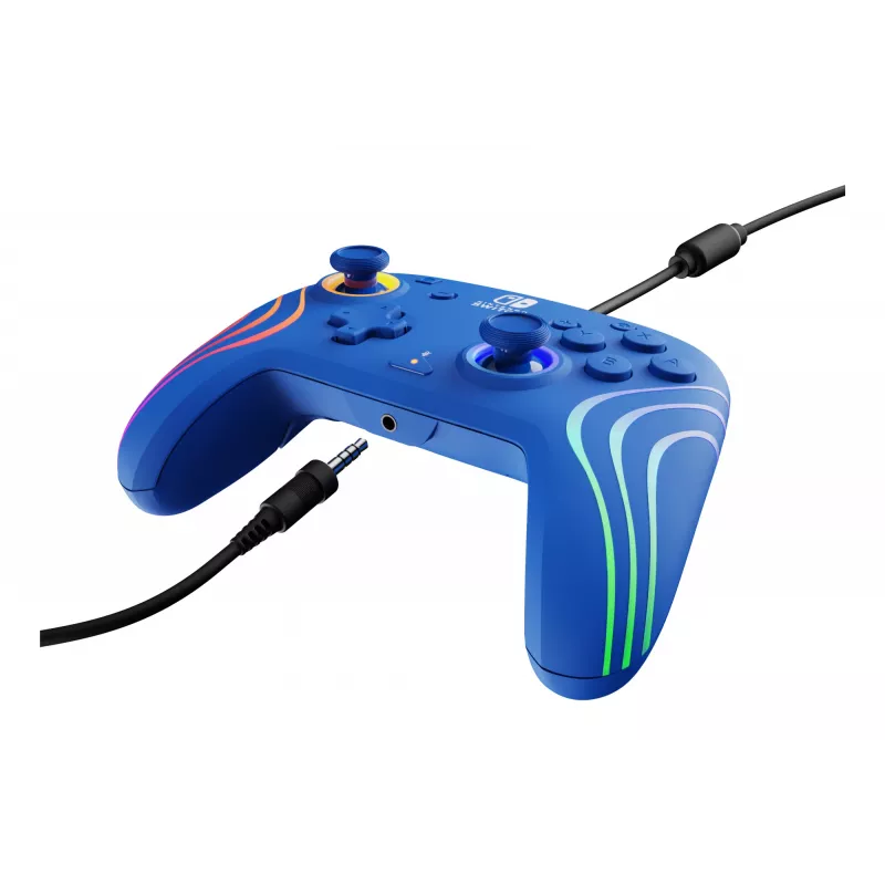 PDP Afterglow Wave Blue USB Gamepad Analogue / Digital Nintendo Switch, Nintendo Switch OLED