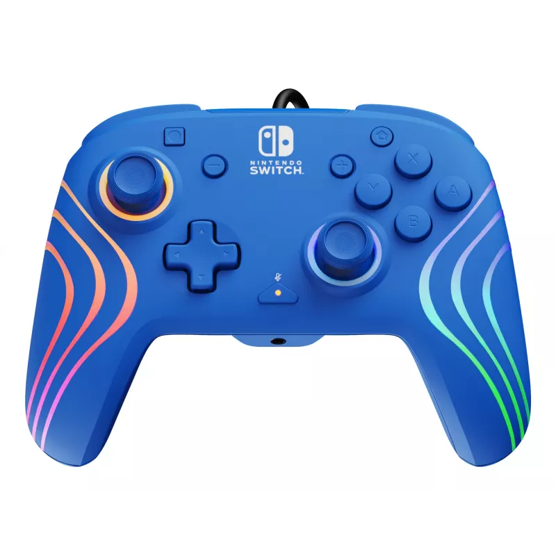 PDP Afterglow Wave Blue USB Gamepad Analogue / Digital Nintendo Switch, Nintendo Switch OLED
