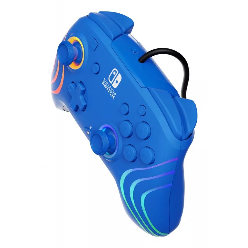 PDP Afterglow Wave Blue USB Gamepad Analogue / Digital Nintendo Switch, Nintendo Switch OLED