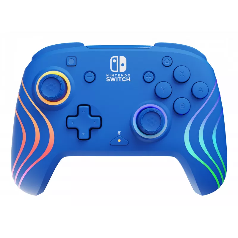 PDP Afterglow Wave Blue USB Gamepad Analogue / Digital Nintendo Switch, Nintendo Switch OLED