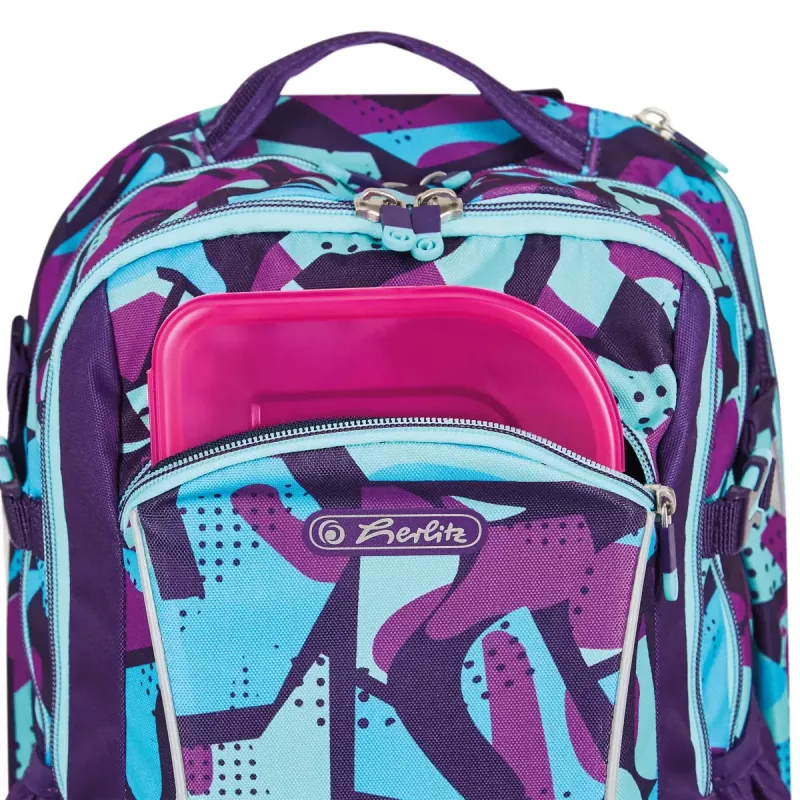 School backpack Herlitz Ultimate CamoPurple