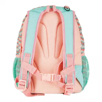 School backpack Herlitz Rookie Sweet Jungle Green Peach Polyester
