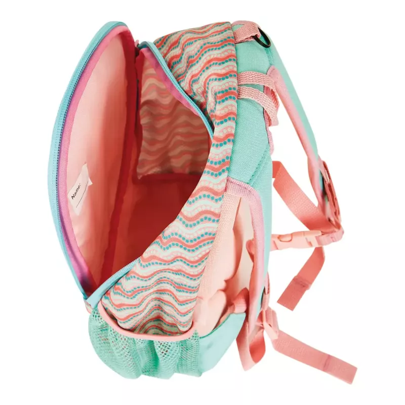 School backpack Herlitz Rookie Sweet Jungle Green Peach Polyester