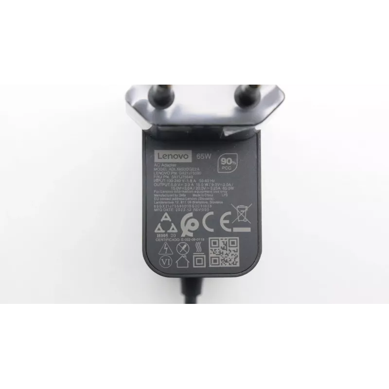 Lenovo 5A11J75649 power adapter/inverter Indoor 65 W Black