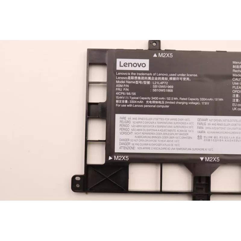 Internal laptop battery Lenovo 5B10W51868 4-cell 52.5Wh for compatible Lenovo notebooks