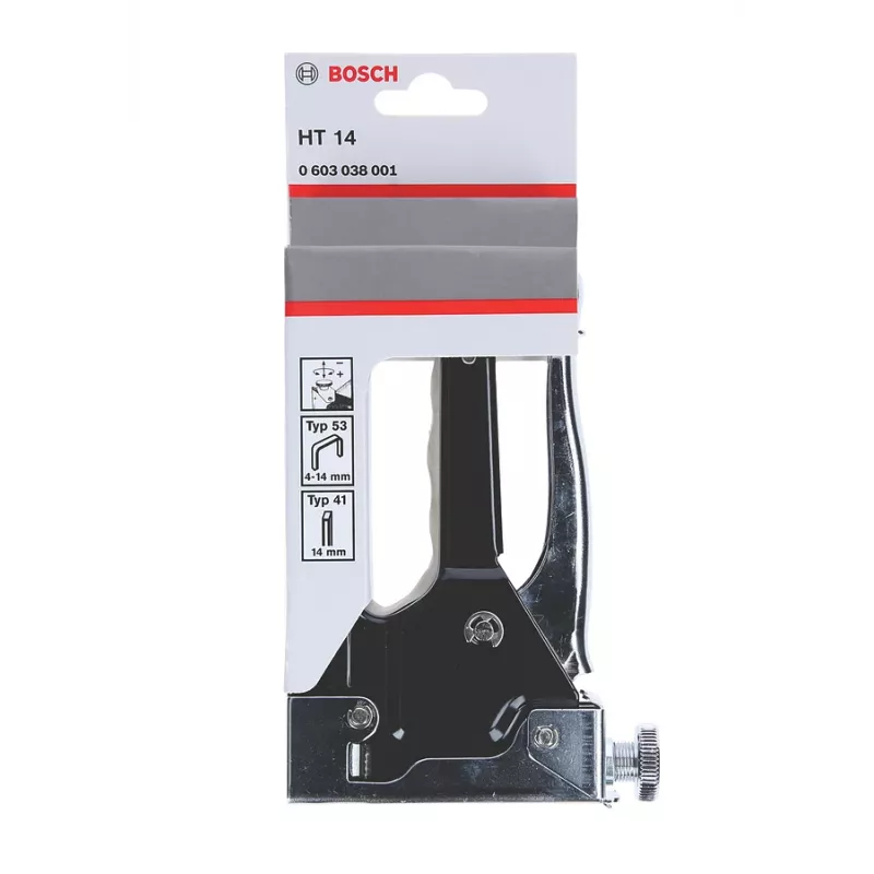 Bosch 0 603 038 001 manual staple gun Black, Stainless steel